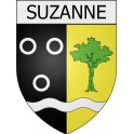suzanne 08 ville Stickers blason autocollant adhésif