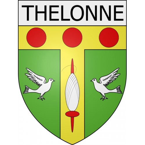 thelonne 08 ville Stickers blason autocollant adhésif