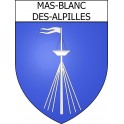 Stickers coat of arms Mas-Blanc-des-Alpilles adhesive sticker