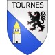 tournes 08 ville Stickers blason autocollant adhésif