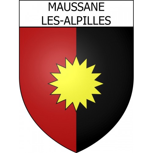 Stickers coat of arms Maussane-les-Alpilles adhesive sticker