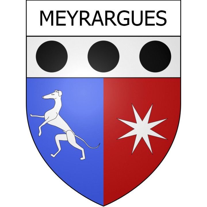 Meyrargues Sticker wappen, gelsenkirchen, augsburg, klebender aufkleber