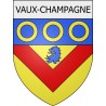 vaux-champagne 08 ville Stickers blason autocollant adhésif