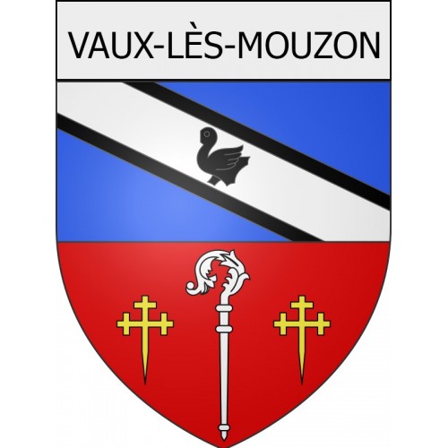 vaux-lès-mouzon 08 ville Stickers blason autocollant adhésif