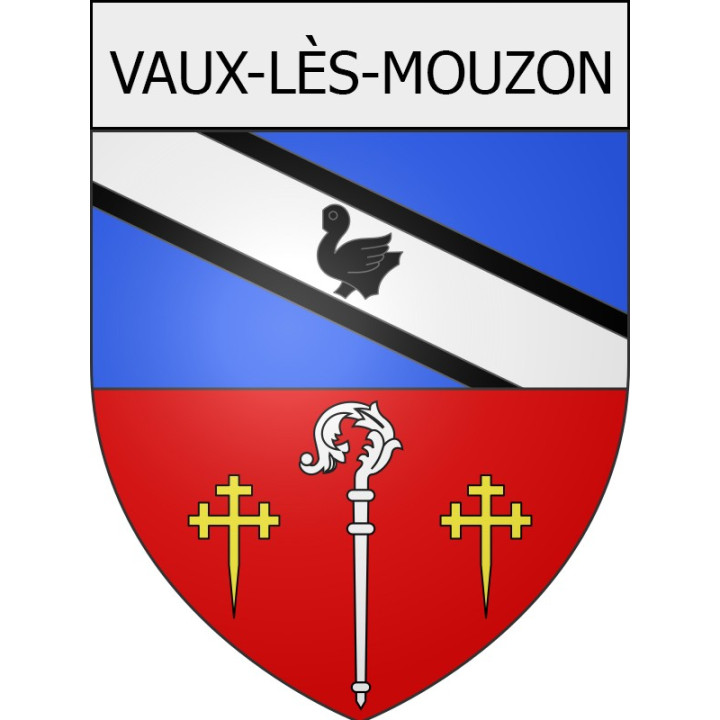 vaux-lès-mouzon 08 ville Stickers blason autocollant adhésif