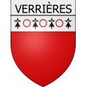 verrières 08 ville Stickers blason autocollant adhésif