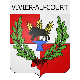 vivier-au-court 08 ville Stickers blason autocollant adhésif