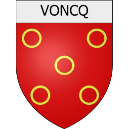 voncq 08 ville Stickers blason autocollant adhésif