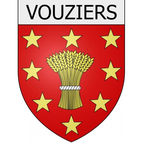 vouziers 08 ville Stickers blason autocollant adhésif