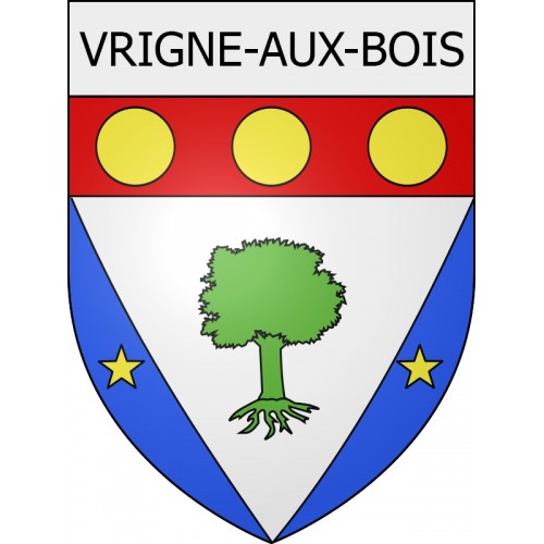 Pegatinas escudo de armas de Voncq adhesivo de la etiqueta engomada