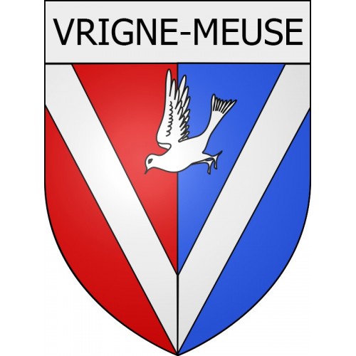 Pegatinas escudo de armas de Voncq adhesivo de la etiqueta engomada
