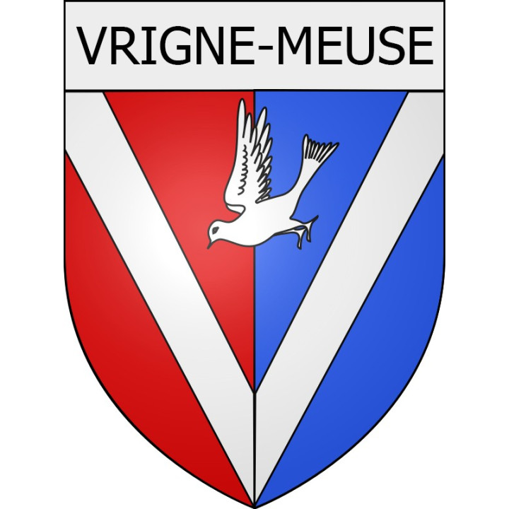 Pegatinas escudo de armas de Voncq adhesivo de la etiqueta engomada