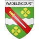 Pegatinas escudo de armas de Wadelincourt adhesivo de la etiqueta engomada