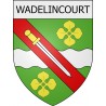 wadelincourt 08 ville Stickers blason autocollant adhésif