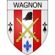 Pegatinas escudo de armas de Voncq adhesivo de la etiqueta engomada
