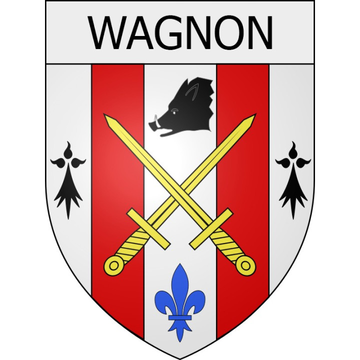 wagnon 08 ville Stickers blason autocollant adhésif