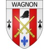 Pegatinas escudo de armas de Voncq adhesivo de la etiqueta engomada