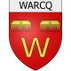 warcq 08 ville Stickers blason autocollant adhésif