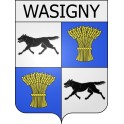 wasigny 08 ville Stickers blason autocollant adhésif