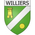 williers 08 ville Stickers blason autocollant adhésif