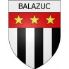 balazuc 07 ville Stickers blason autocollant adhésif