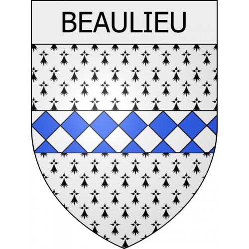 beaulieu 07 ville Stickers blason autocollant adhésif