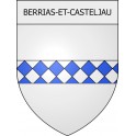 berrias-et-casteljau 07 ville Stickers blason autocollant adhésif