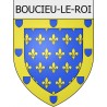 boucieu-le-roi 07 ville Stickers blason autocollant adhésif