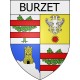 burzet 07 ville Stickers blason autocollant adhésif