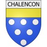 chalencon 07 ville Stickers blason autocollant adhésif
