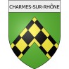 charmes-sur-rhône 07 ville Stickers blason autocollant adhésif