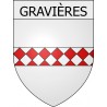 gravières 07 ville Stickers blason autocollant adhésif