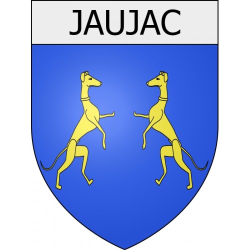 jaujac 07 ville Stickers blason autocollant adhésif