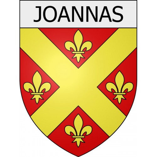 joannas 07 ville Stickers blason autocollant adhésif