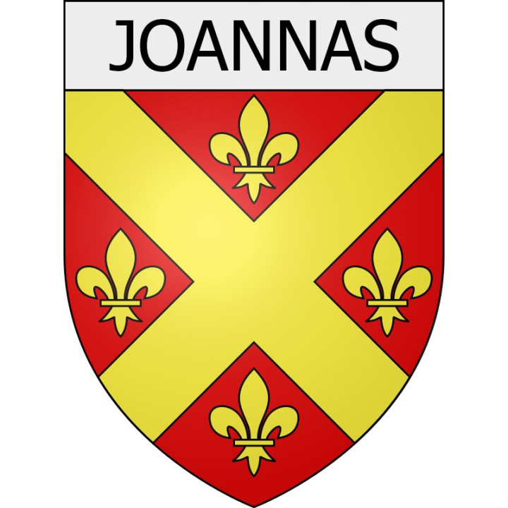 joannas 07 ville Stickers blason autocollant adhésif