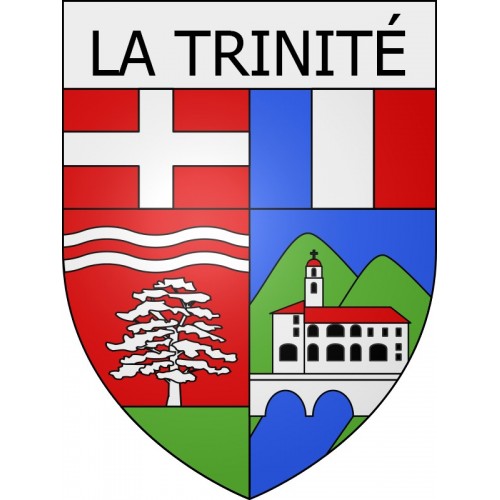 la-trinité 07 ville Stickers blason autocollant adhésif