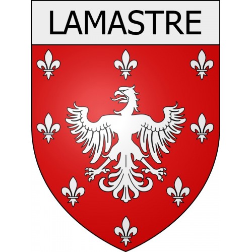 lamastre 07 ville Stickers blason autocollant adhésif