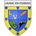 laurac-en-vivarais 07 ville Stickers blason autocollant adhésif