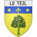 le-teil 07 ville Stickers blason autocollant adhésif