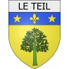 le-teil 07 ville Stickers blason autocollant adhésif