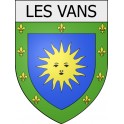 les-vans 07 ville Stickers blason autocollant adhésif