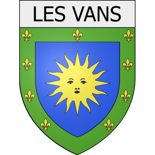 les-vans 07 ville Stickers blason autocollant adhésif