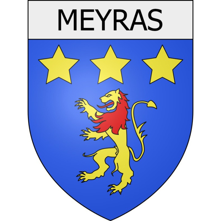 meyras 07 ville Stickers blason autocollant adhésif