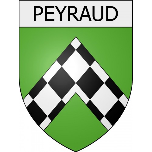 peyraud 07 ville Stickers blason autocollant adhésif