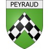 peyraud 07 ville Stickers blason autocollant adhésif