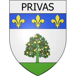 Privas Sticker wappen, gelsenkirchen, augsburg, klebender aufkleber