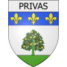 Privas Sticker wappen, gelsenkirchen, augsburg, klebender aufkleber