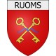 ruoms 07 ville Stickers blason autocollant adhésif