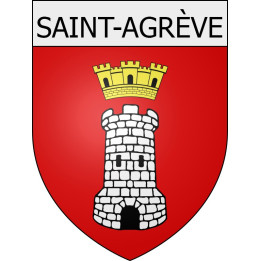 saint-agrève 07 ville Stickers blason autocollant adhésif