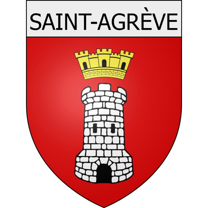 saint-agrève 07 ville Stickers blason autocollant adhésif